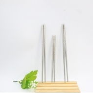 6803 three pairs of bare double ring chopsticks