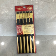 Waa2553 WANJIABAO 3.0 Jinfu 8-inch ten double alloy process chopsticks black