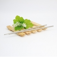 6802 single pair of bare double ring chopsticks