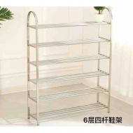 6-layer four bar steel shoe rack