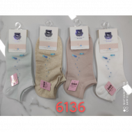 Jindun-6136 fashion casual women's boat socks