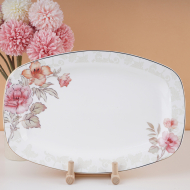 Bone China 32cm square fish plate