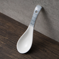 American porcelain three bend spoon