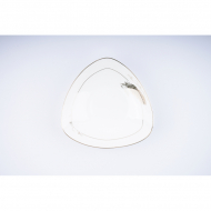 Bone china 7.5-inch triangular disc