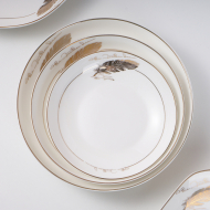 Bone china 7-inch fruit plate