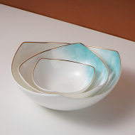 Tangshan bone china 8-inch tripod