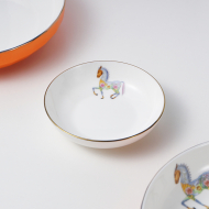 Bone china 4-inch Butterfly - Orange