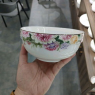 Bone china 6-inch edge protection bowl