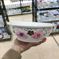 Bone china 9-inch smooth mouth