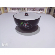 Matte black glaze 6-inch Jinya bowl