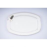 Bone China 32cm square fish plate