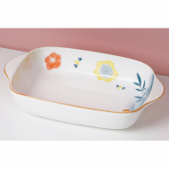 Bone China 9.5-inch double ear baking pan