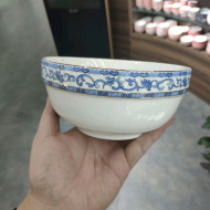 Bone china 6-inch edge protection bowl