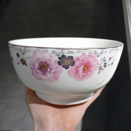 Bone china 8-inch salad bowl