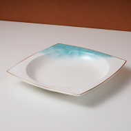 Tangshan bone china 8-inch Tianyuan plate