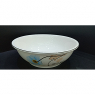 Bone china 9-inch smooth mouth