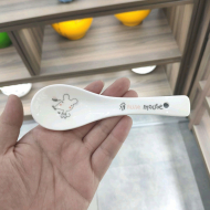 Bone china three bend spoon