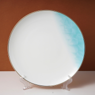 Tangshan Bone China 10.5-inch moon disc