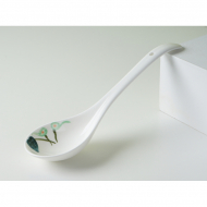 Bone china two curved spoon