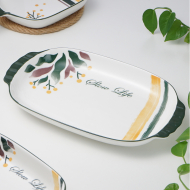 Bone China 32cm binaural fish plate