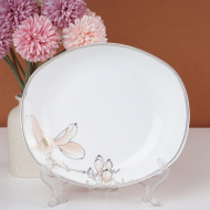 Bone china 9-inch ship type plate