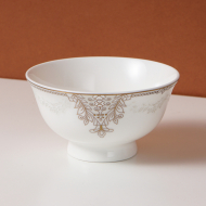 High bone china 6-inch high foot bowl