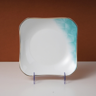 Tangshan bone china 7-inch octagonal plate