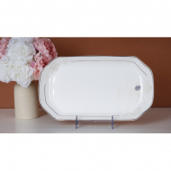 Bone china 30cm rectangular plate