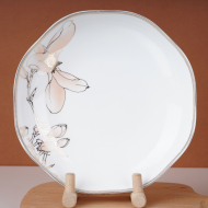 Bone china 8-inch loading plate