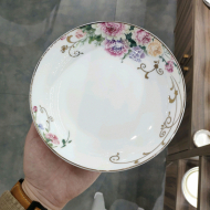 Bone china 7-inch fruit plate