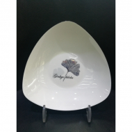 Bone china 7.5-inch triangular disc