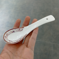Bone china three bend spoon