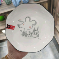 Bone china 8-inch loading plate