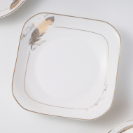 Bone china 7-inch Ruyi plate