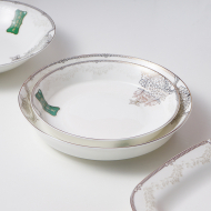 High bone china 8-inch rich rice plate