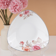 Bone china 7.5-inch triangular disc