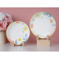 Bone china 7-inch Jinya rice plate