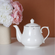 Bone china flat Dayi pot
