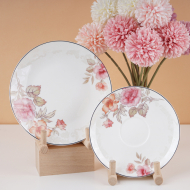 Bone china 6-inch monthly disc