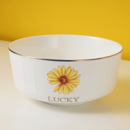 Bone china 7.5 inch Daisy bowl