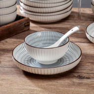 Qiangshun 5-inch vertical grain bowl