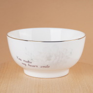 Bone china 5-inch salad bowl