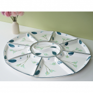 Hand drawn reunion Platter (9 pieces)