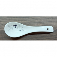 Bone china three curved spoon (flower)