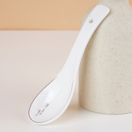 Bone china three bend spoon