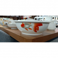 Bone china 9-inch smooth mouth bowl