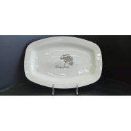 Bone China 32cm square fish plate