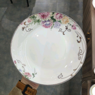 Bone china 9-inch fruit plate