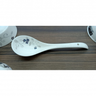 Bone china two curved spoon