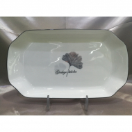 Bone china 30cm rectangular plate